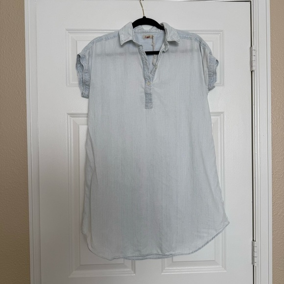 Faherty striped Dress Shift Tunic Organic Cotton Size Small - Picture 1 of 9